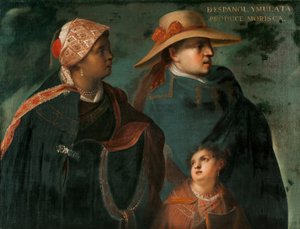 Español y Mulata Producen una Morisca, c.1715